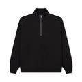 600 GSM 'Black' Quarter Zip Sweatshirt