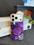 Cute Eggplant Head Shining Phone Case Cover